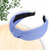 Ribbed Jersey Headband - Periwinkle