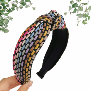 Woven Rainbow Rope Headband