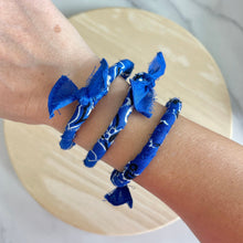 Load image into Gallery viewer, Royal Blue Bandana Bangle
