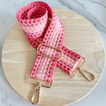 Load image into Gallery viewer, adjustable handbag strap pink patterned accessory

