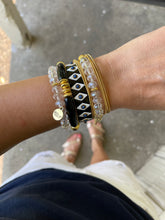 Load image into Gallery viewer, Stackable tile bracelet neutral modern style
