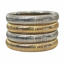 Load image into Gallery viewer, gold stretch bracelet layering minimalist jewelry
