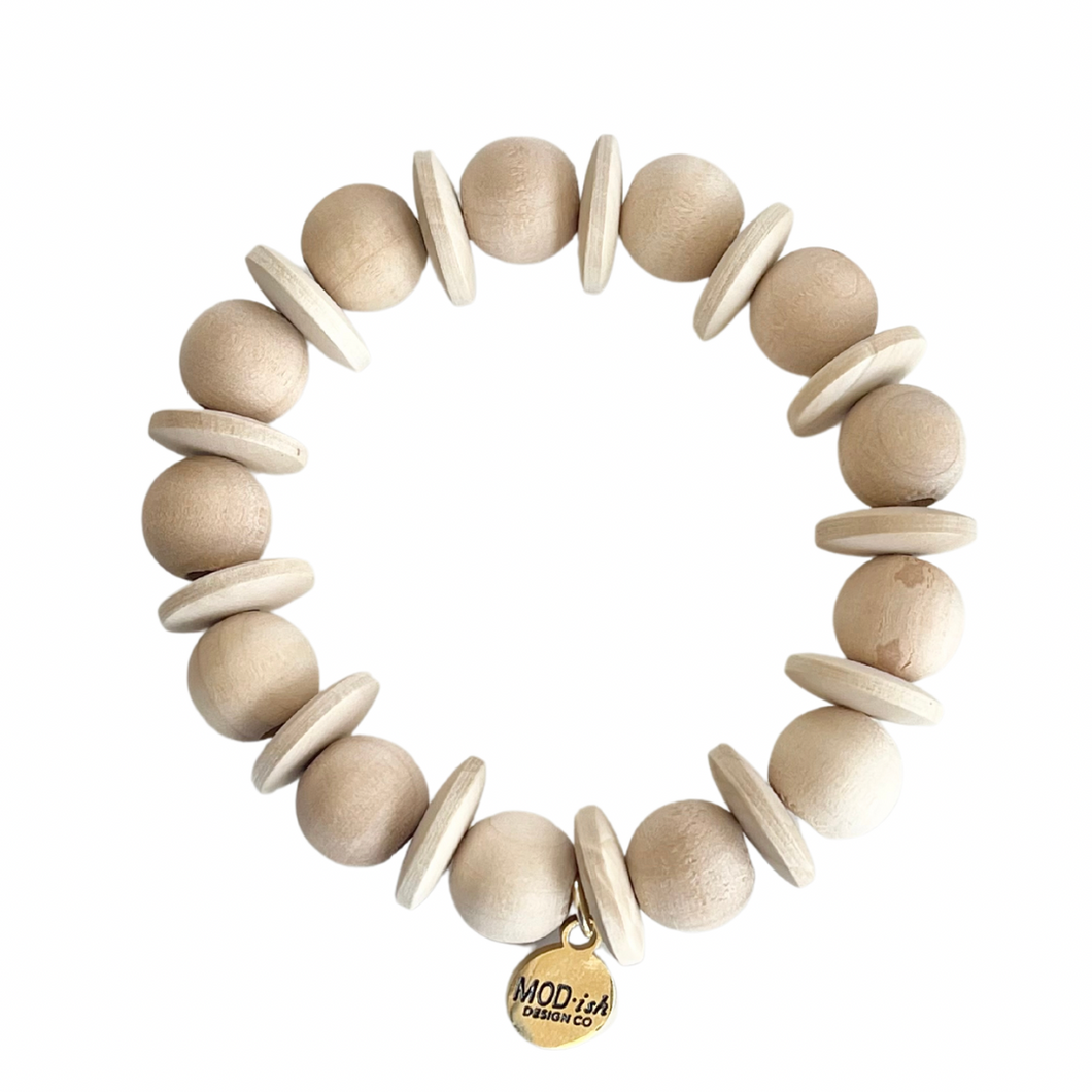 Kensington Bracelet in Natural Wood