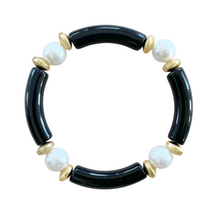 Load image into Gallery viewer, Aster Bracelet in Raven Pearl
