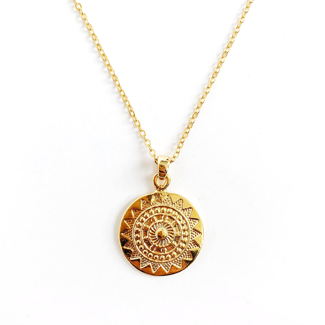 Aztec Medallion Necklace