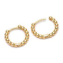 Load image into Gallery viewer, Beaded Hoop Huggies
