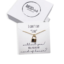 Load image into Gallery viewer, Bridesmaid proposal box with necklace ready to gift
