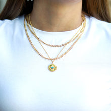 Load image into Gallery viewer, Evil Eye Blue Medallion Necklace

