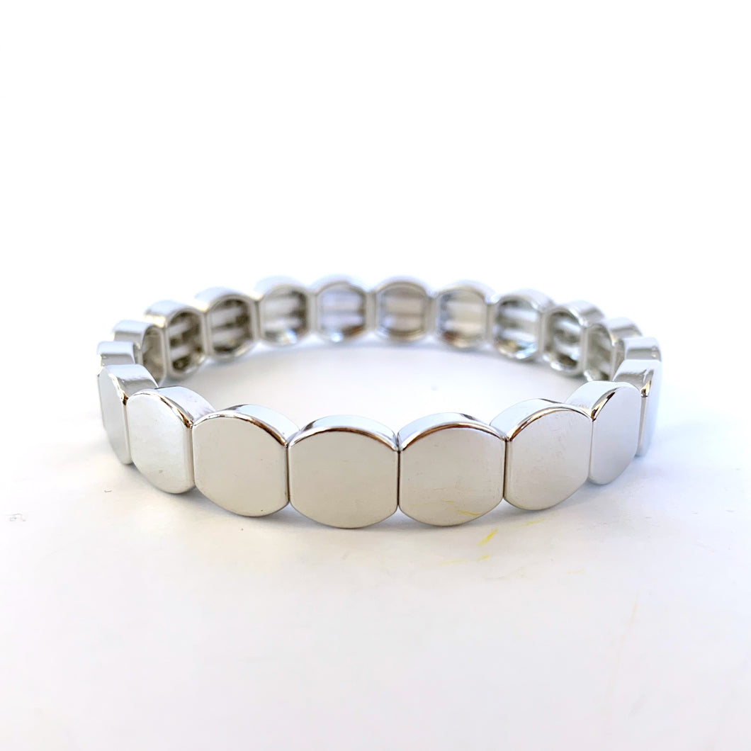 Giza Tile Bracelet - Silver