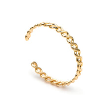 Load image into Gallery viewer, Gold twist stacking ring
