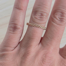 Load image into Gallery viewer, Gold twist stacking ring
