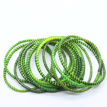 Load image into Gallery viewer, GRASS GREEN BEACH BANGLES
