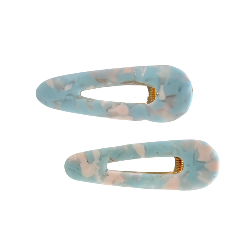 Pink + Blue Alligator Clip Set