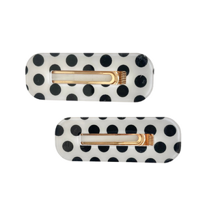 Polka Dot Crocodile Clip Set