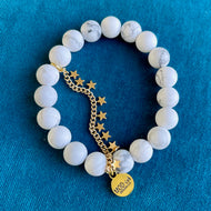 Kingsley White Howlite Star