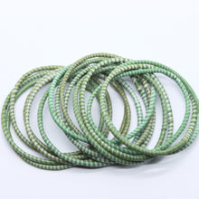 Load image into Gallery viewer, OLIVE GREEN BEACH BANGLES
