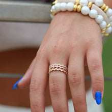Load image into Gallery viewer, Pavè CZ stacking ring
